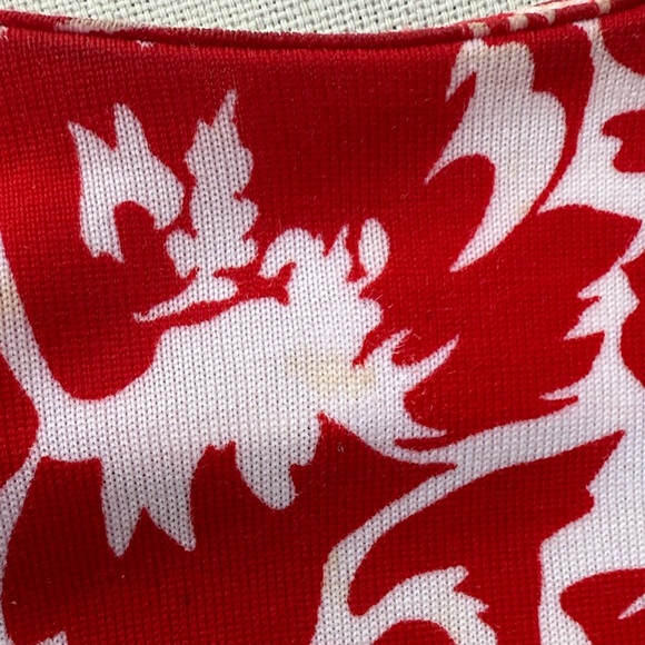 Diane Von Furstenberg Zoe in Dahlia small Poppy  Floral Mini Red Dress 0 - Picture 3 of 13